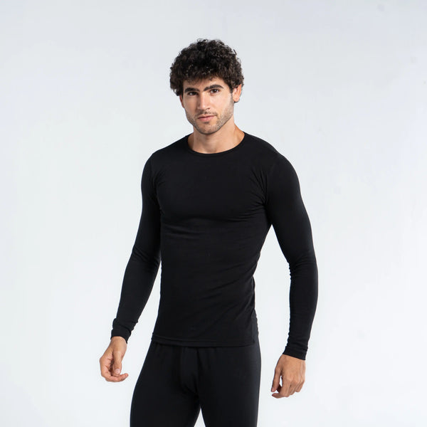 Men's O-neck lycra bodysuit